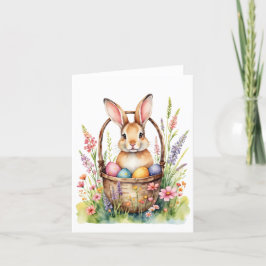 Osterbunny Watercolor Osterkarte Dankeskarte