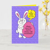 Osterbunny's IHOP Breakfast Riddle for Kids Card Karte (Gelbe Blume)