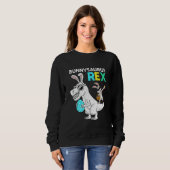 Osterbunnysaurus T Rex Dino Dabbing Rabbit Boys Sweatshirt (Vorne ganz)