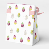 Osterbüscheln und bemalte Eier. Geschenkschachtel (Rückseite)