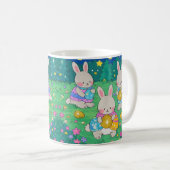 Osterbüsen mit Ostereiern Kaffeetasse (VorderseiteRechts)