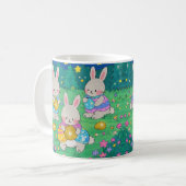 Osterbüsen mit Ostereiern Kaffeetasse (Vorderseite Links)