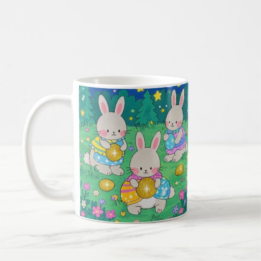 Osterbüsen mit Ostereiern Kaffeetasse (Links)