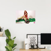 OsterButton auf Poster (Heimbüro)