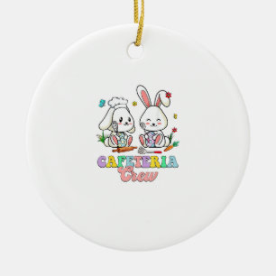 Ostercafeteria-Mitarbeiter-Lunch-Lady-Schulcafeter Keramik Ornament