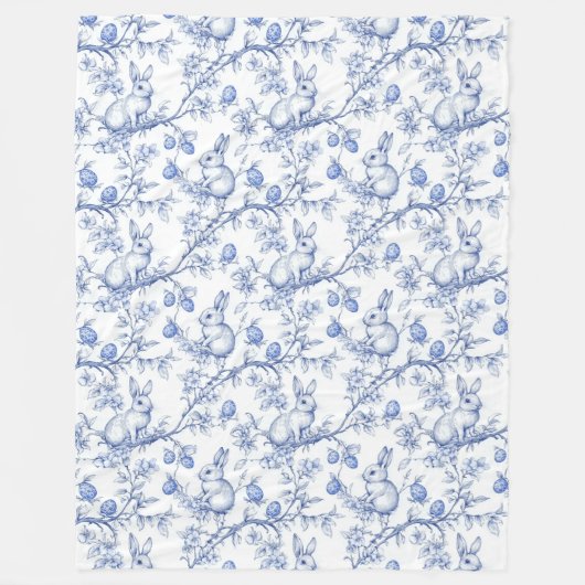 OsterChinoiserie Toile De Jouy Fleece Blanket (Vorderseite)