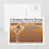 Ostercreme Ei Martini Rezept Postkarte (Vorne/Hinten)
