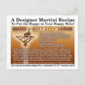 Ostercreme Ei Martini Rezept Postkarte (Vorderseite)