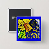 Osterdaffodil Button (Vorne & Hinten)