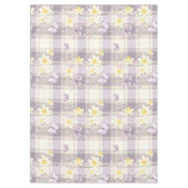 Osterdarodische Blume Violet Kariertes Muster Tischdecke (Vorderseite)