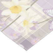 Osterdarodische Blume Violet Kariertes Muster Tischdecke (Schrägansicht)
