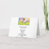 Osterdekor Feiertagskarte (Rückseite)