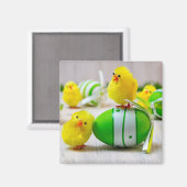 Osterdekoration - Ostereier und Küken Magnet (Vorderseite/Rückseite)