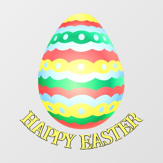 Osterdekore Personalisierte Osterfenster Fensteraufkleber (Blatt)