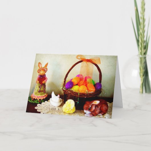 Osterdekoren Feiertagskarte (Vorderseite)