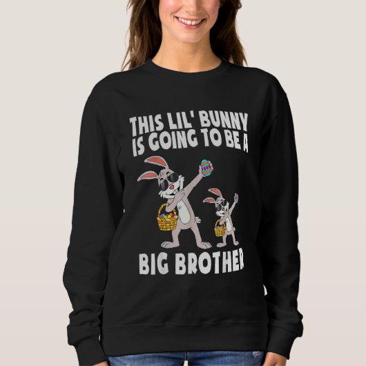 Osterdenkmal Große Brüderschwangerschaft Ankündigu Sweatshirt (Vorderseite)
