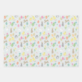 Osterdesigns mit lustig dekorierten und bemalten E Geschenkpapier Set (Vorderseite 2)