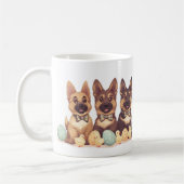 Osterdeutsche Schäferhunde Kaffeetasse (Links)