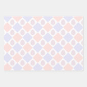 Osterdiamantmuster mit dekorierten Eiern Geschenkpapier Set (Vorderseite 2)