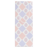 Osterdiamantmuster mit dekorierten Eiern Geschenktüte Für Weinflaschen (Rückseite)