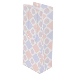 Osterdiamantmuster mit dekorierten Eiern Geschenktüte Für Weinflaschen