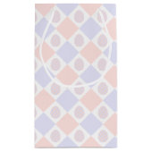 Osterdiamantmuster mit dekorierten Eiern Kleine Geschenktüte (Rückseite)