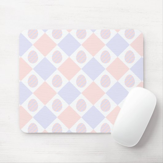 Osterdiamantmuster mit dekorierten Eiern Mousepad (Mit Mouse)