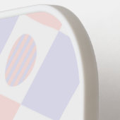 Osterdiamantmuster mit dekorierten Eiern Pickleball Schläger (Linke Seite)