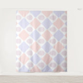 Osterdiamantmuster mit dekorierten Eiern Wandteppich (Vorderseite)