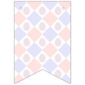 Osterdiamantmuster mit dekorierten Eiern Wimpelkette (Dritte Fahne)