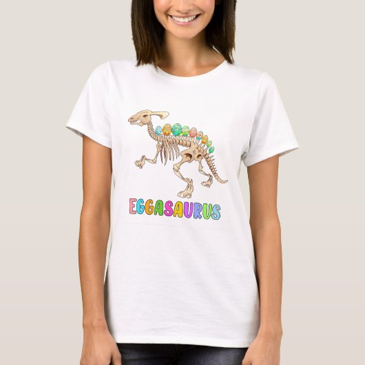 Osterdinosaurier Funny Eggasaurus Crewneck T-Shirt (Vorderseite)