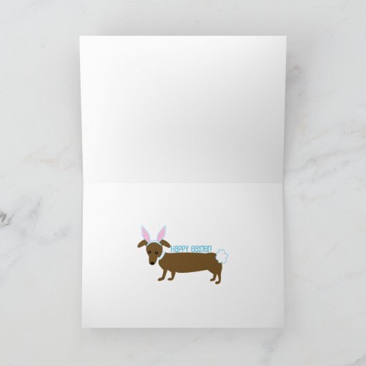 Osterdoggie Feiertagskarte (Innenseite)