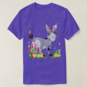 OsterDonkey Bunny Egg Jagen Donkey Osterner Sund T-Shirt (Design vorne)