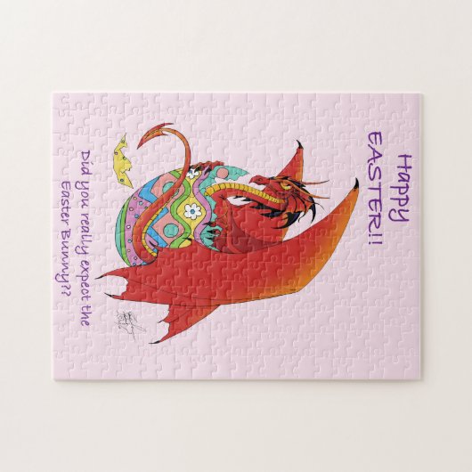 Osterdrache Puzzle (Horizontal)