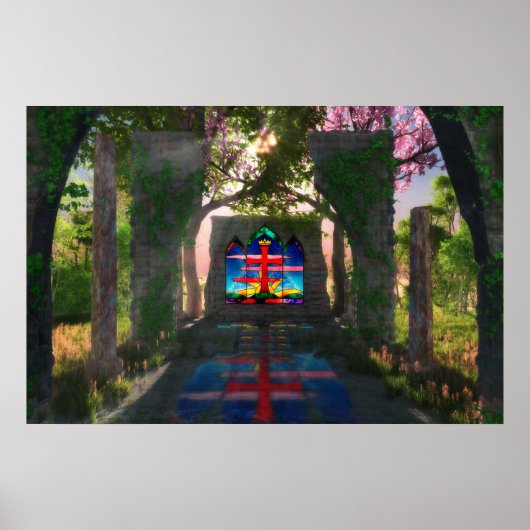 Osterdruck Ewiges Licht Poster (Vorne)