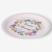 Osterdruckplatte Pappteller (Schrägansicht)