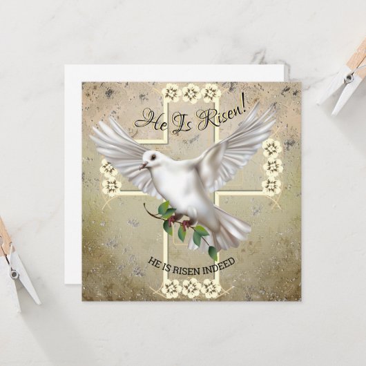 Osterdüster Karte (Vorderseite/Rückseite Beispiel)