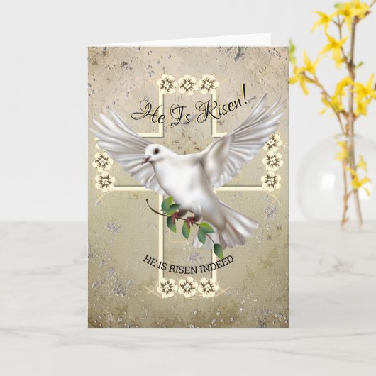 Osterdüster Karte (Gelbe Blume)