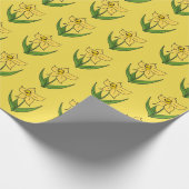 Osterdüster Sonniges Gelb Geschenkpapier (Ecke)