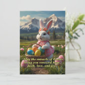 OSTERE GREETINGS FEIERTAGSKARTE (Stehend Vorderseite)