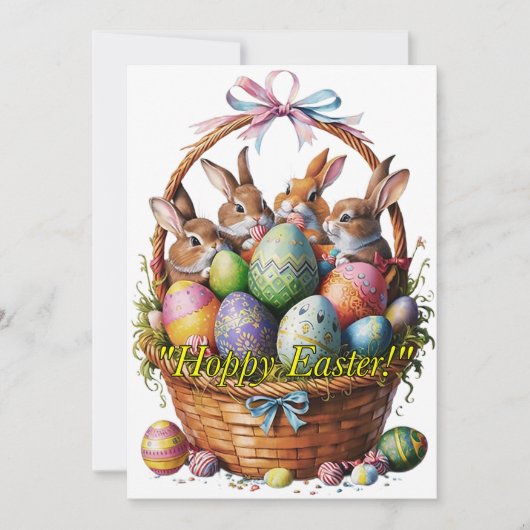 OSTERE GREETINGS FEIERTAGSKARTE (Vorderseite)