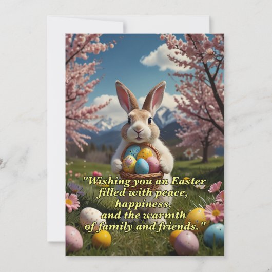 OSTERE GREETINGS FEIERTAGSKARTE (Vorderseite)