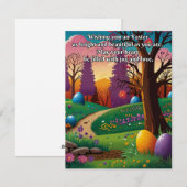 OSTERE GREETINGS FEIERTAGSKARTE (Vorne/Hinten)