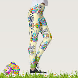 OSTERE Leggings Bunny Egg Yoga Pants Girls