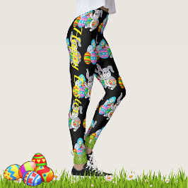 OSTERE Leggings Bunny Egg Yoga Pants Girls