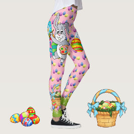 OSTERE Leggings Bunny Egg Yoga Pants Girls
