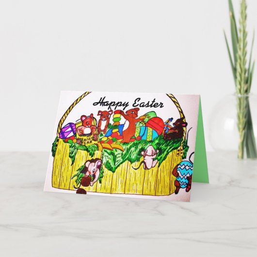 OSTERE, MIKROSTAHL-KANDY-Karte Feiertagskarte (Vorderseite)