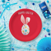 "OSTERE" SPEZKELTE EIER- UND BUNNY-OHREPAPIER-TELL PAPPTELLER (Party)