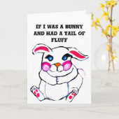 OSTERE, WENN ICH EINE BUNNY-Karte WAR Karte (Gelbe Blume)