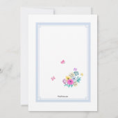 Osterei-Aquarell-Einladung Einladung (Rückseite)